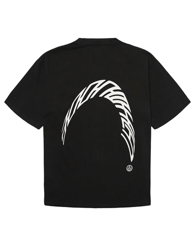 Woodbird - WBBaine Warp Acid T-Shirt - Washed Black